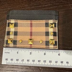 Burberry Black Leather Card Holder
